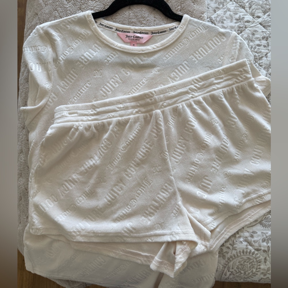 Juicy Couture Cream Pajama Set
